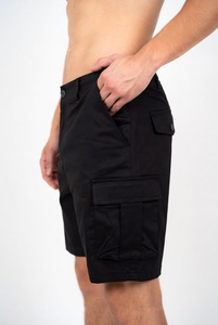 Premium Quality Cargo Short Pants with <b>Belt</b> Loops and Reinforced Stitching for <b>Work</b> and Outdoor Activities in Olive Green - Product Image 3