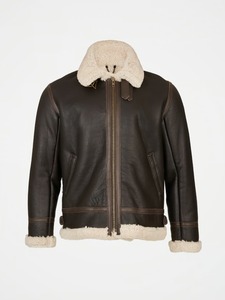 <b>Men</b>’s Classic <b>Shearling</b> Aviator <b>Jacket</b> - Product Image 1