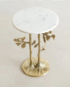 โต๊ะบาร์อะลูมิเนียมหล่อขึ้นรูปทรงศิลปะ ฐานรูปกิ่งไม้ ดีไซน์รูปนก หน้าโต๊ะทรงกลม ผิวเคลือบแข็งแรง ทนทาน ชิ้นงานตกแต่งสุดหรู - Product Image 3