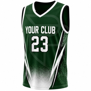 Maillot de basket réversible en promotion, ensemble uniforme de basketball à séchage rapide pour hommes et femmes, 100 % polyester, fournisseur OEM écoresponsable - Product Image 2