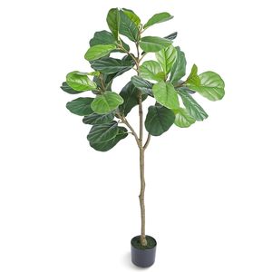 Planta Artificial de Ficus Lyrata de 5 Pies, Material PE Seguro, Protección Antivuelco, Bajo Mantenimiento, Aspecto Realista, para Bodas - Product Image 1