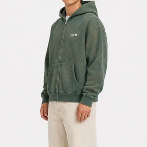 Fabricant de sweats à capuche oversize, design personnalisé, épaules tombantes, coupe ample, faible MOQ, 100% coton molletonné, options d'impression et de broderie - Product Image 4