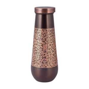 Vaso de Viaje Reutilizable Hecho a Mano, Ecológico y Hermético, de Cobre Puro de 500 ml, con Tapa, con Logotipo Personalizado, Taza de Regalo Moderna y de Lujo - Product Image 6