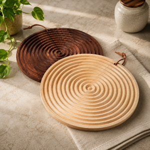 Posavasos de Madera con Diseño de Pétalos, Corte Láser, Madera Sólida Premium, Resistente al Calor, Protector de Mesa Floral, Decorativo - Product Image 3