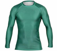 Rashguard MMA personnalisé imprimé par sublimation pour hommes, maillot de compression à manches longues, Rashguard personnalisé OEM entièrement sur mesure