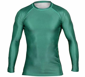 Rashguard MMA personnalisé imprimé par sublimation pour hommes, maillot de compression à manches longues, Rashguard personnalisé OEM entièrement sur mesure - Product Image 1
