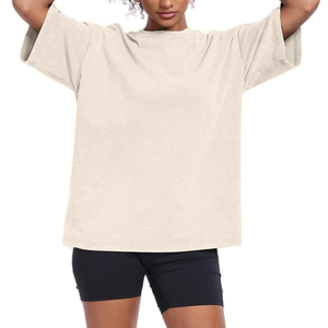 Camisetas Extra Grandes para Mujer, con Logotipo Personalizado, Hombros Caídos, Corte Holgado, Camisetas de Alta Calidad para Mujer - Product Image 2