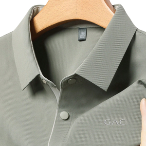 Polo de Rendimiento para Hombre, Color Verde Oliva, Manga Corta, Transpirable, de Secado Rápido, Ligero, Elástico, Informal, para Golf, Tenis, Oficina - Product Image 6