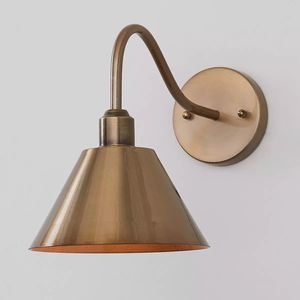 Metal <b>Wall</b> <b>Sconce</b> Industrial Design Handmade Metal Light Fixture Circular Shade Decorative Accent Lighting - Product Image 3