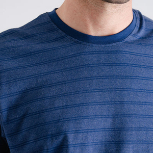 T-shirt décontracté streetwear pour homme, coupe classique, texture délavée personnalisée, 100% coton, manches courtes, respirant, tissu 200g, vente en gros - Product Image 4