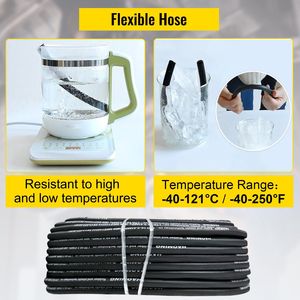 Tubo Idraulico da 328 Piedi con 2 Treccia in Filo d'Acciaio ad Alta Resistenza, Diametro Interno 3/8 Pollici, Pressione Massima 5000 PSI, Tubi Idraulici in Gomma - Product Image 6