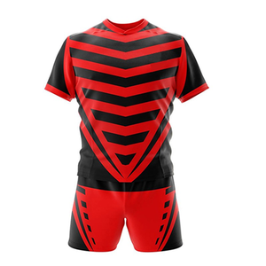 Nuevo Diseño de Uniforme de Rugby Unisex, 100% Poliéster, Secado Rápido, Absorbe la Humedad, Transpirable, Ligero, Conjuntos de Uniformes Deportivos con Talla Personalizada - Product Image 5