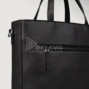 Sac d'ordinateur en cuir véritable à étiquette privée, logo personnalisé, faible MOQ, sacoche de luxe pour homme, sac de travail professionnel pour voyage - Product Image 6