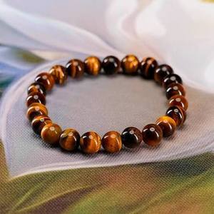 Natural Tiger Eye Crystal <b>Bracelet</b> Genuine Tiger Eye Gemstone <b>Bracelet</b> Tiger Eye <b>Healing</b> Stone <b>Bracelet</b> Premium Tiger Eye Beaded - Product Image 1