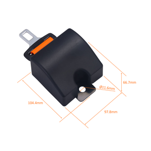 Cinturón de Seguridad de 2 Puntos HO-CEF034 ELR con Interruptor, Color Naranja - Product Image 2