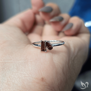 Round Brilliant Cut <b>Pink</b> Lab Grown Diamond Toi Et Moi Engagement Ring Silver Plating for Women Wedding Anniversary Ready Ship - Product Image 5