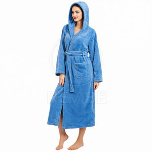 Peignoir pour femme Everyday Elegance - Léger, 100% coton, manches longues, finition premium, pour l'été/l'automne/le printemps, vêtements de maison - Product Image 2