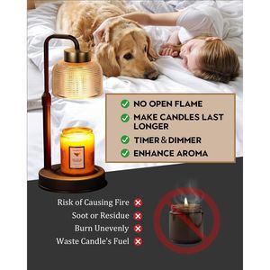 Lampada Scaldacandele Dimmerabile con Timer per Casa o Regali di Natale e Inaugurazione Casa Nuova - Product Image 2