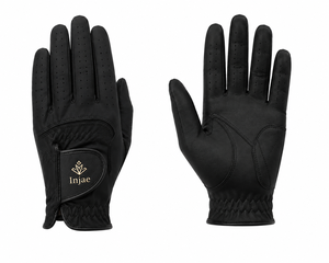 Guantes de Golf de Piel de Cabretta Suave de Primera Calidad, Negros, Transpirables, Antideslizantes, para Hombre y Mujer, con Logotipo Personalizado, al por Mayor, OEM - Product Image 1