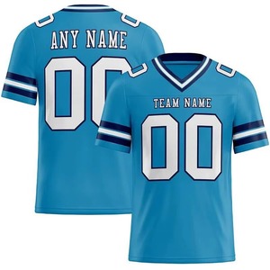 Camiseta de fútbol americano clásica estilo High Street para hombre, de malla, extragrande, con nombre y número personalizados por sublimación. - Product Image 4