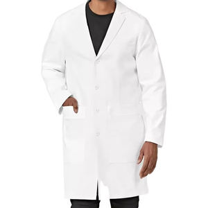 Blouse de laboratoire médicale unisexe confortable à faible MOQ, couleur personnalisée, en coton et élasthanne, avec détection d'aiguilles, service OEM - Product Image 5