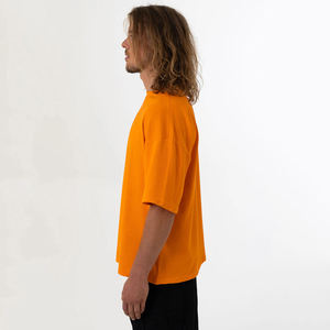 T-shirt en coton surdimensionné personnalisé pour homme, coupe ample décontractée, manches courtes, style streetwear, respirant et confortable pour l'été - Product Image 2