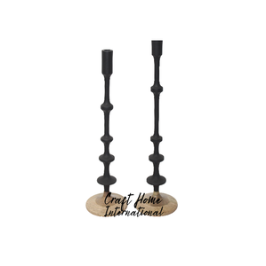 Candelabro de Estilo Nórdico Hecho a Mano con Base de Aluminio Impermeable con Impresión UV, Centro de Mesa Minimalista Escandinavo Moderno - Product Image 1