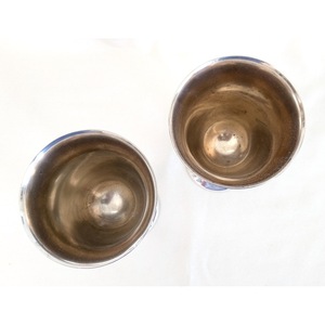 Classic <b>Stainless</b> Steel Goblets Bell Shape Handmade Wine <b>Glasses</b> Set Of 2 For Wedding Occasion - Product Image 4