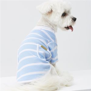 Ropa para perros a rayas con dobladillo enrollado personalizado popular ODM - Product Image 2