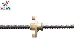 Tige filetée carrée haute résistance sur mesure avec écrou à oreilles pour coffrage en béton - Product Image 6