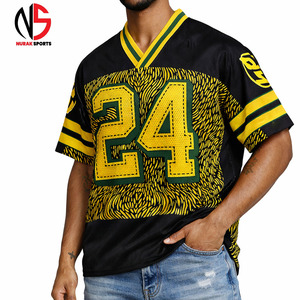 Unisex Oversized <b>Mesh</b> American Football Jersey Men Custom Sublimation Pattern Design NURAK's Sports <b>Top</b> Wholesale Manufacturer - Product Image 2
