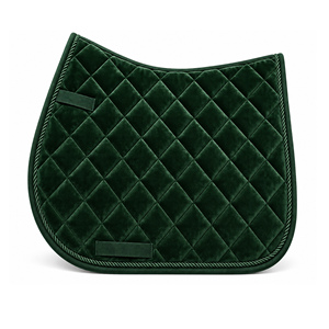 Sous-selle en coton matelassé losanges pour chevaux, équestre, polyvalent, avec sangle de protection pour le ventre du cheval - Product Image 4