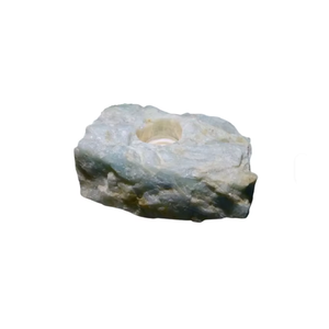 Portavelas de Piedra Natural Tallada a Mano de Cristal de Aguamarina, Gema de Ágata para Sanación, Venta al por Mayor - Product Image 3