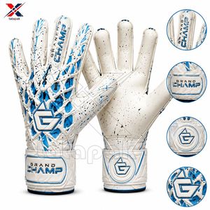 Gants de gardien de but de football Grand Champ en cuir PU, antidérapants, protection des doigts, sangle de poignet réglable, unisexe, haute qualité pour l'extérieur - Product Image 3