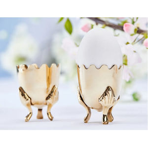 Support à œufs en laiton, design exclusif, 2 pièces, accessoires de cuisine élégants, best-seller, dernières nouveautés pour la maison - Product Image 1