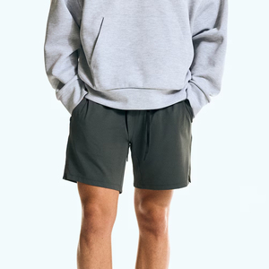 Shorts Bermuda pour Homme, Couleur Unie, Écologiques, Séchage Rapide, Taille Élastique, Poches Avant avec Logo, Style Sport Casual - Product Image 4