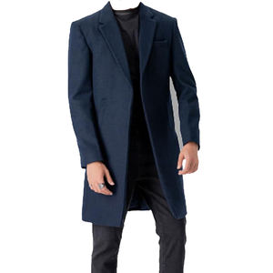 เสื้อโค้ทยาวผู้ชายทรงดับเบิ้ลเบรสต์ ดีไซน์สวย ราคาโรงงาน วัสดุผ้าขนสัตว์ ระบายอากาศได้ดี ราคาถูก ใส่ได้ทั้งชายและหญิง - Product Image 1