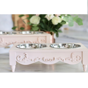 Modern Stylish Crystal Pink Stainless Steel <b>Dog</b> Feeder Home Garden Pet <b>Food</b> Bowl Solution For Family Pets - Product Image 4