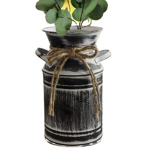 Pot de fleurs intérieur galvanisé au design fait à la main avec une taille de forme unique, parfait pour le jardin et la présentation élégante des plantes - Product Image 1