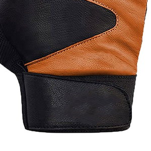 Gants de musculation en cuir demi-doigts unisexes avec rembourrage renforcé et support de poignet pour l'entraînement et la force athlétique - Product Image 5