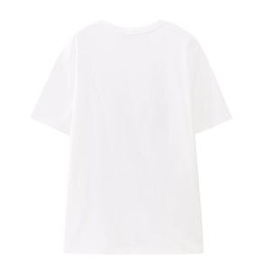 Camiseta de Mujer con Estampado Gráfico, Estilo Urbano, Holgada, Informal, de Algodón, Manga Corta - Product Image 2