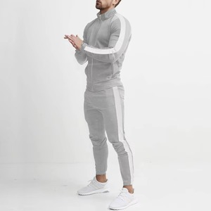 Conjunto Deportivo Amarillo para Hombre, Chaqueta Deportiva con Cierre Completo y Cuello Alto, Pantalones Deportivos con Bolsillos Laterales, Ropa de Invierno - Product Image 3