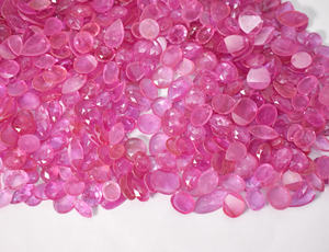 Natural Pink Sapphire Rose Cut Flat back Faceted 5 mm To 12 mm Loose Gemstone For Jewelry Makings - Product Image 4