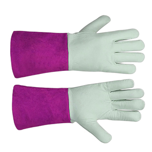 Guantes de trabajo de cuero vacuno de la mejor calidad, grado A, para soldadores, resistentes al calor, ignífugos, multiusos, para soldadura. - Product Image 2