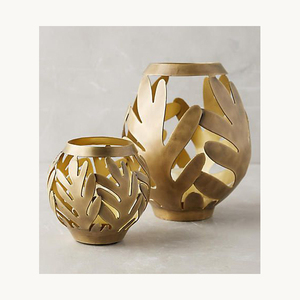 Juego de Portavelas de Metal de Diseño, Elegante y Moderno, Personalizado, Nuevo, Decoración de Lujo - Product Image 1