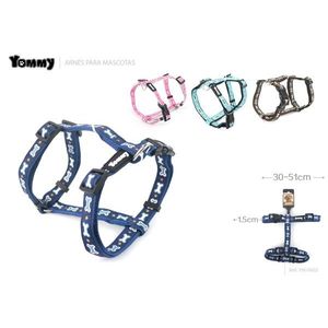 Yommy Pet Harness Blue Bones Pattern 56-81cm Adjustable For Dogs - Product Image 2