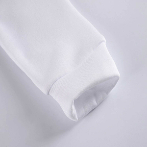 Sweat-shirt à capuche personnalisé brodé pour homme, lettres blanches et noires, coupe classique, décontracté, tricoté en polyester/coton respirant - Product Image 3