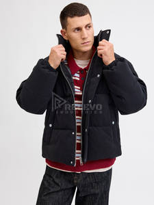 Blouson matelassé tendance pour homme, personnalisé, à capuche, imperméable, coupe-vent, pour le printemps, style universitaire, streetwear, en duvet de canard, pour moto - Product Image 6