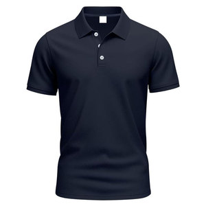 Polo de golf respirant bleu marine pour homme, coupe ajustée, 220 g/m², personnalisable avec logo, sublimation, design sur mesure, vente chaude - Product Image 4