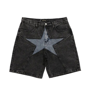 Nuevos Pantalones Cortos de Mezclilla de Algodón Twill para Hombre, Diseño de Cierre con Cremallera, Estilo Cargo, Casual, Tallas Grandes - Product Image 3
